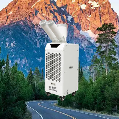 良い価格 Compact and Powerful Mobile Air Cooler with 2.7 KW Cooling Power and 400 m³/h Airflow Featuring 360° Removable Rotating Air Vents オンライン